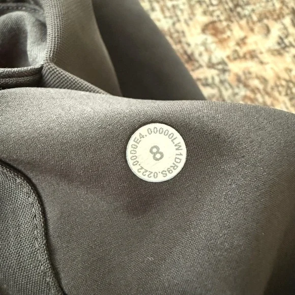 Lululemon Mesh Overlay High-Neck Dress Size 8 Graphite Grey Athleisure - Picture 6 of 6